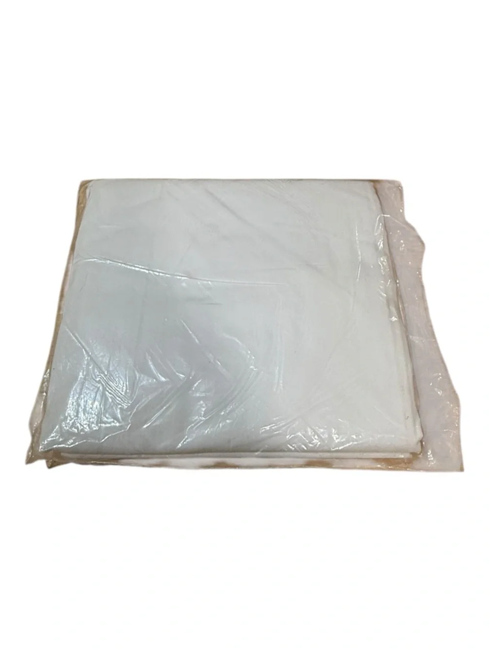 Vintage DeLuxe Percale Fitted Sheet Double Bed White NOS 100% Cotton